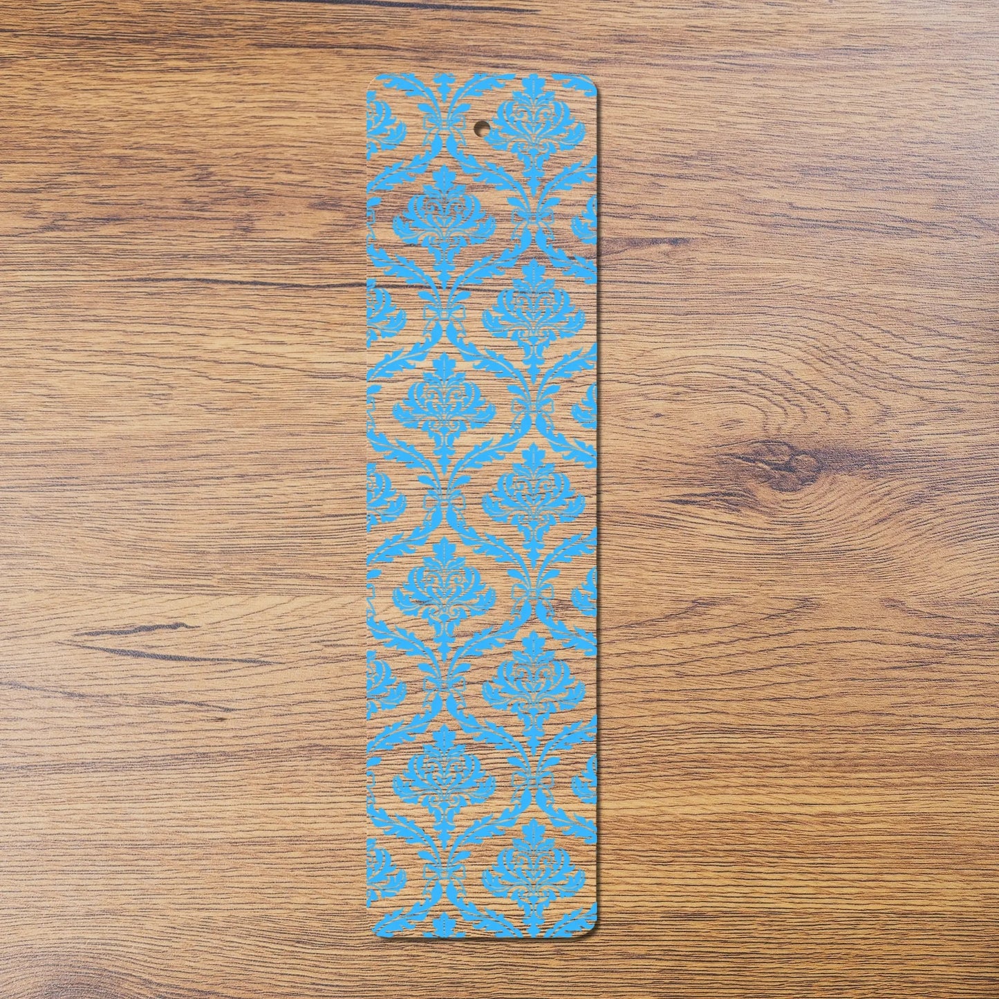 Blue Damask Bookmark