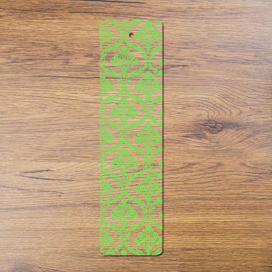 Green Damask Bookmark