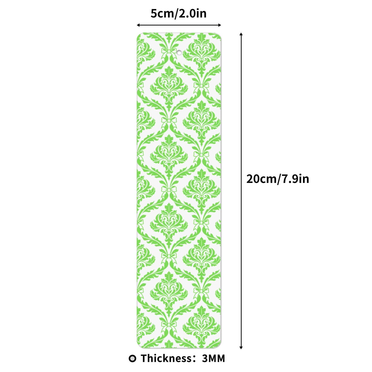 Green Damask Bookmark