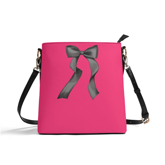 Black Bow Bucket Bag