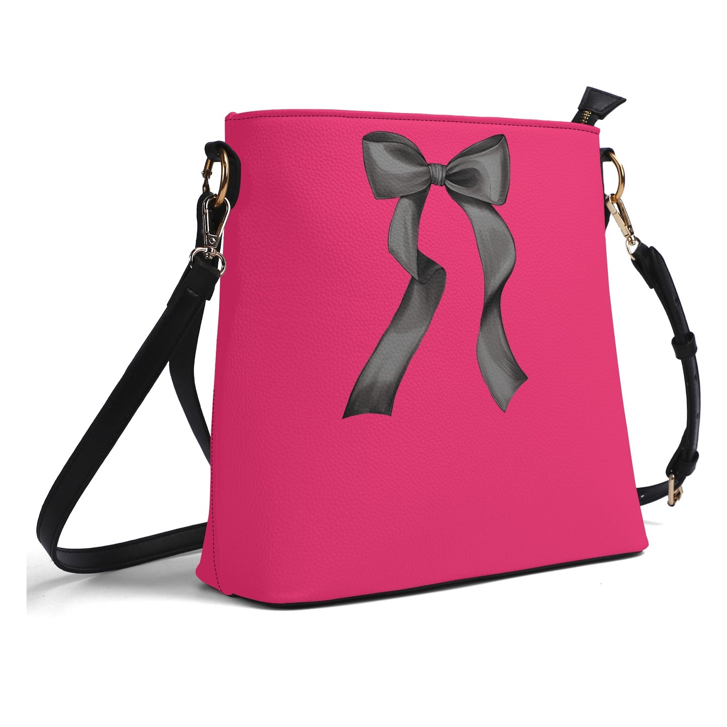 Black Bow Bucket Bag