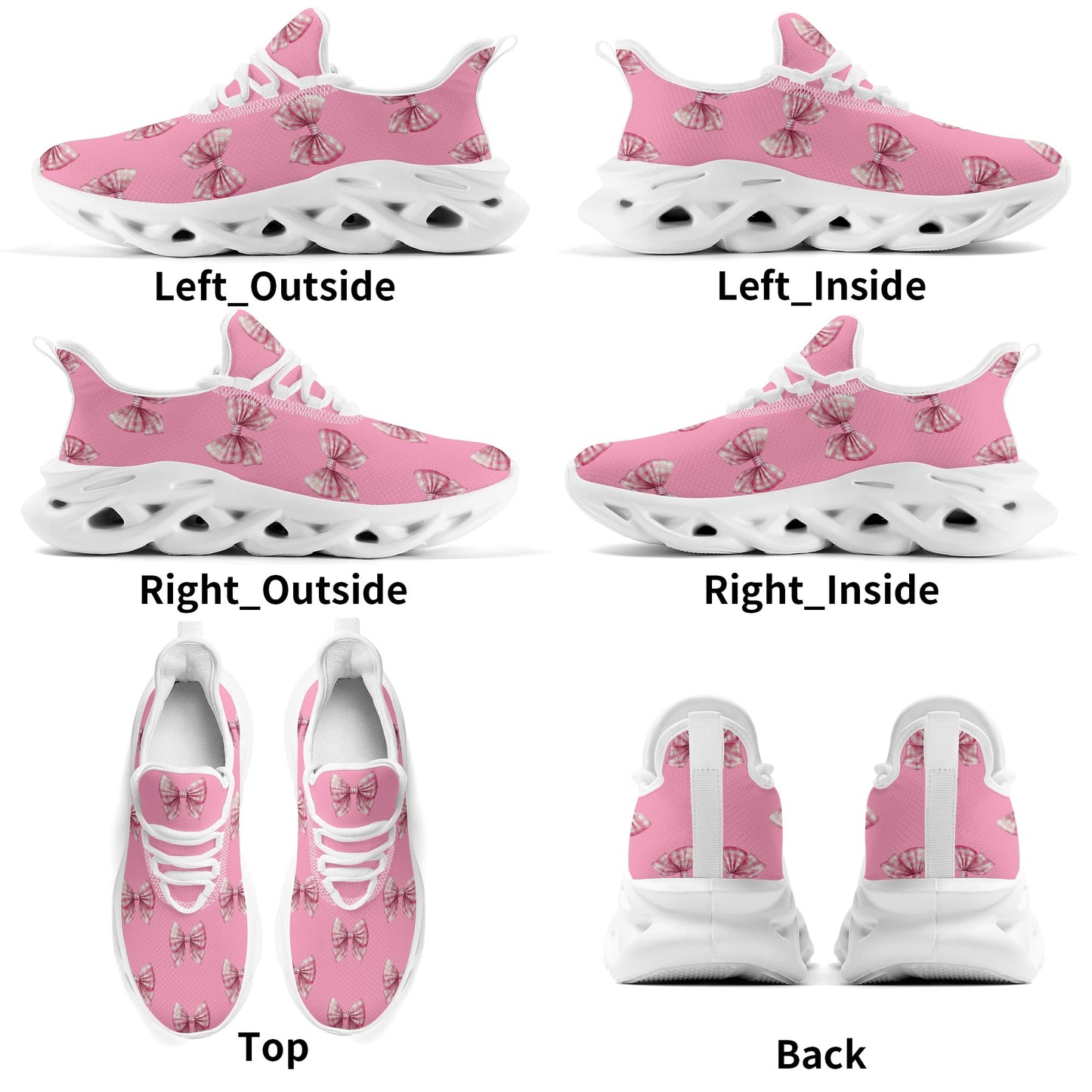 Pink Bow Sneakers