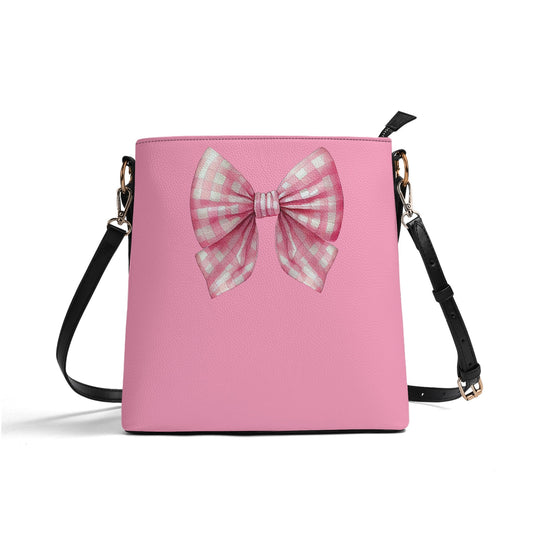 Pink Bow Bucket Bag