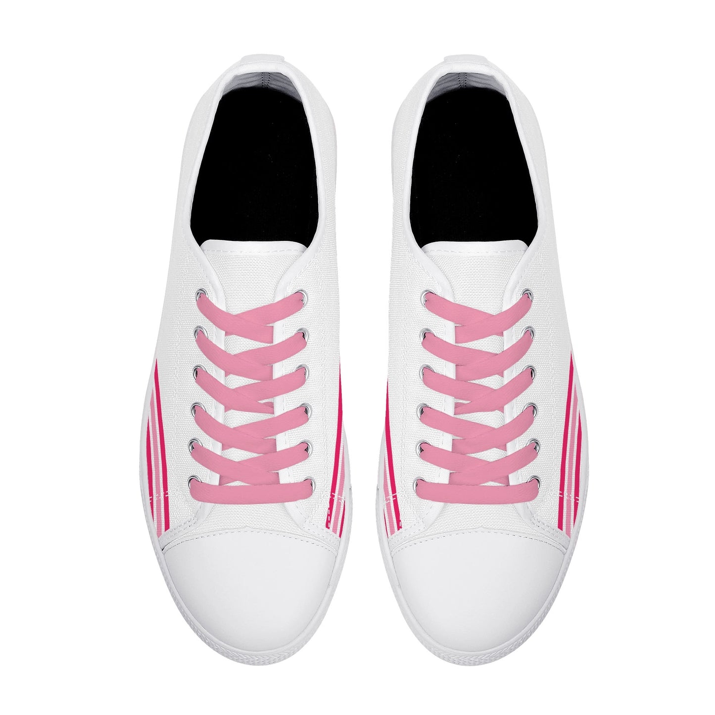 Pink Stripes Canvas Shoes