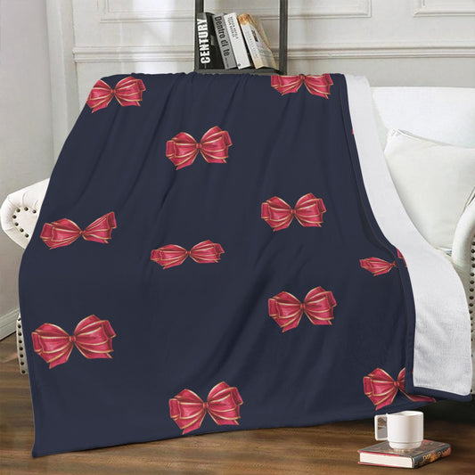 Black and Red Fleece Blanket