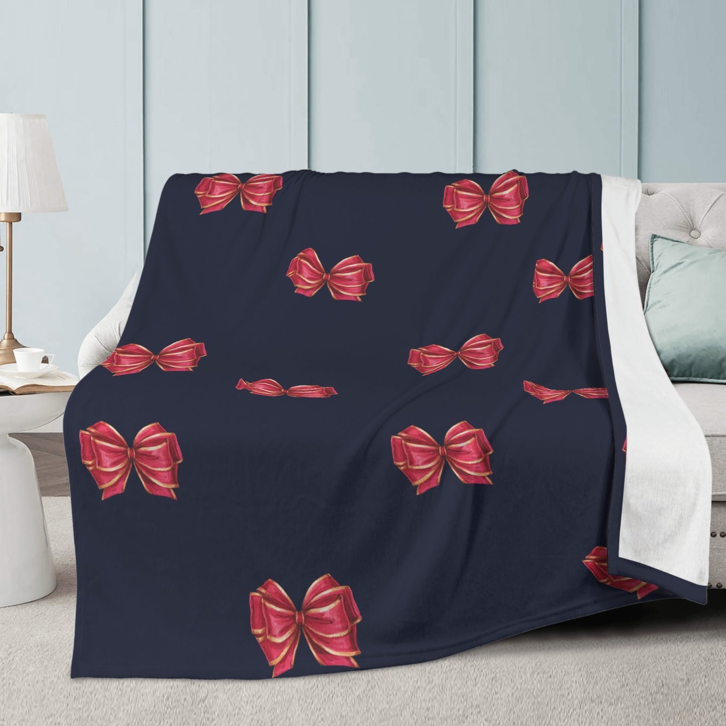 Black and Red Fleece Blanket