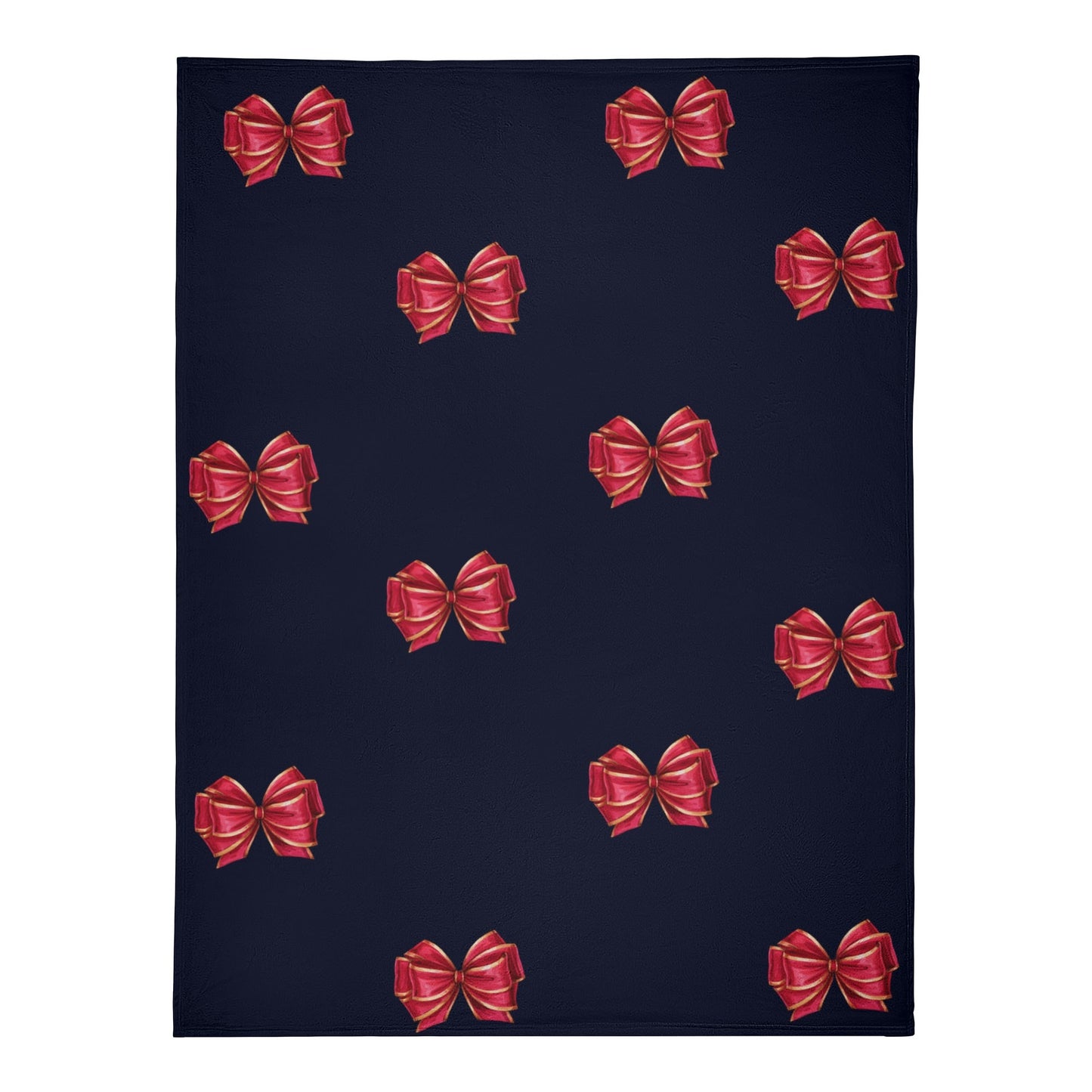 Black and Red Fleece Blanket