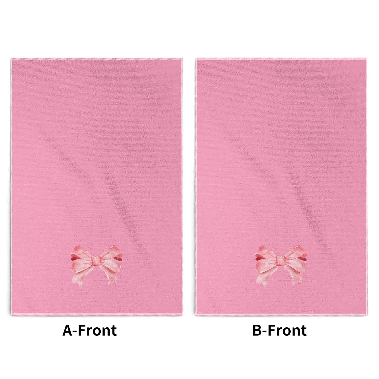 Pink Bow Hand Towel Set