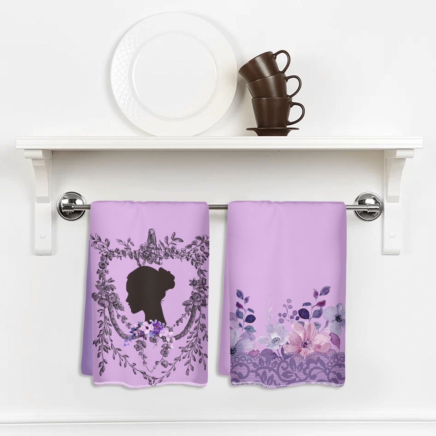 Bridgerton Towel set-Purple