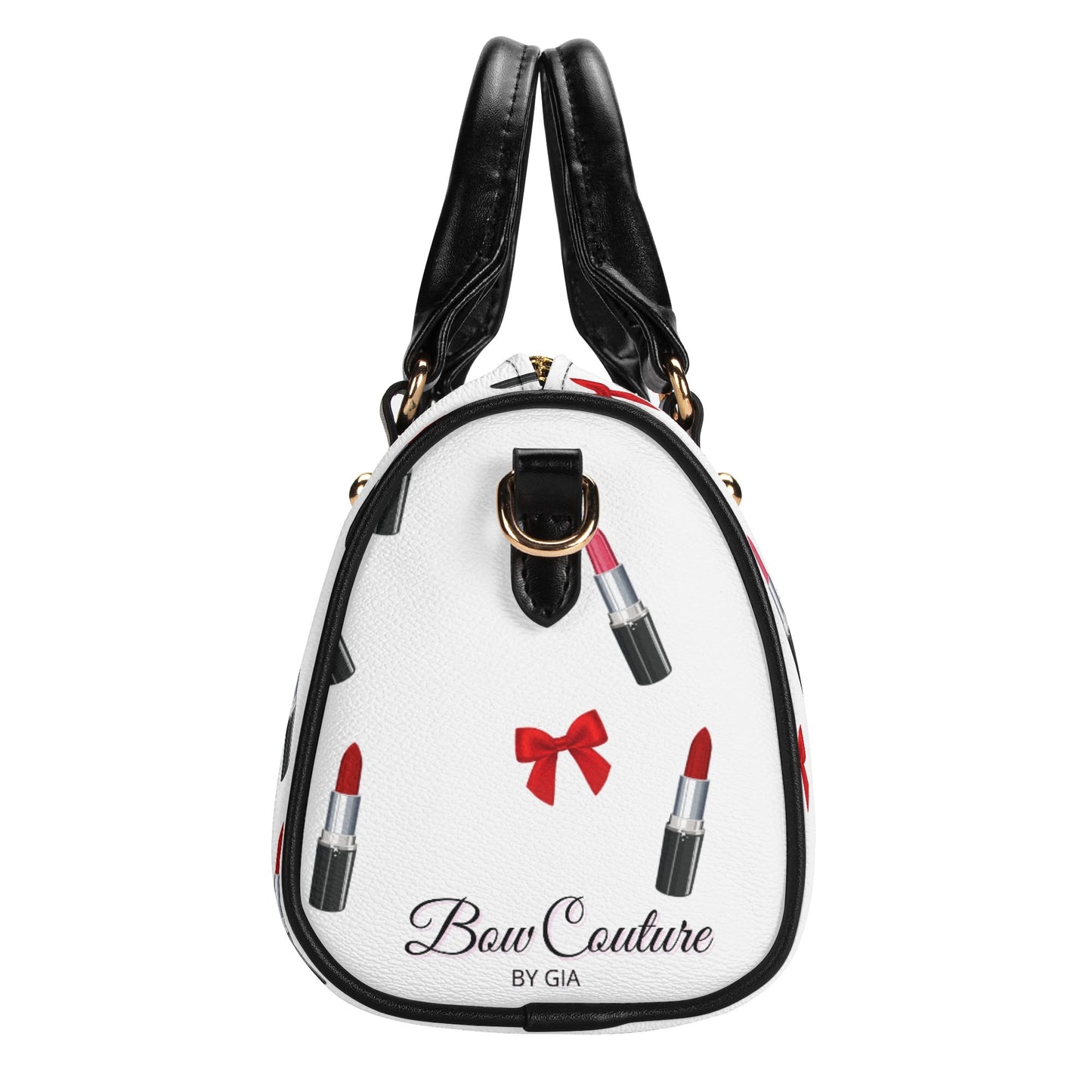 Silver Lipstick&Bows Bag