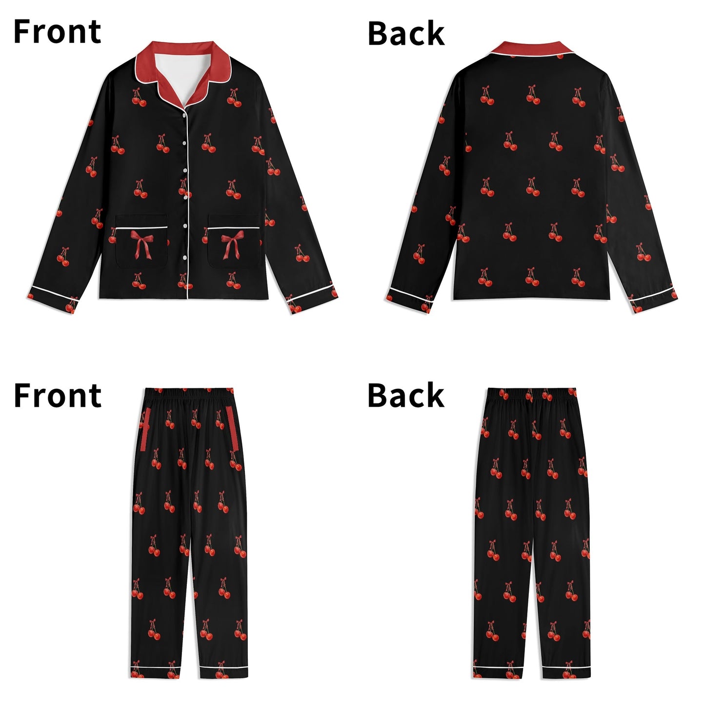 Cherries & Bows PJ set