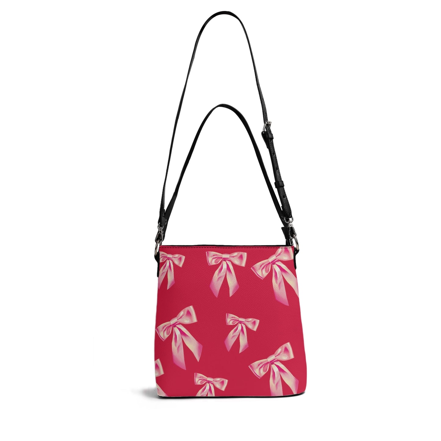 Cherry Pink and Bow Bucket Bag