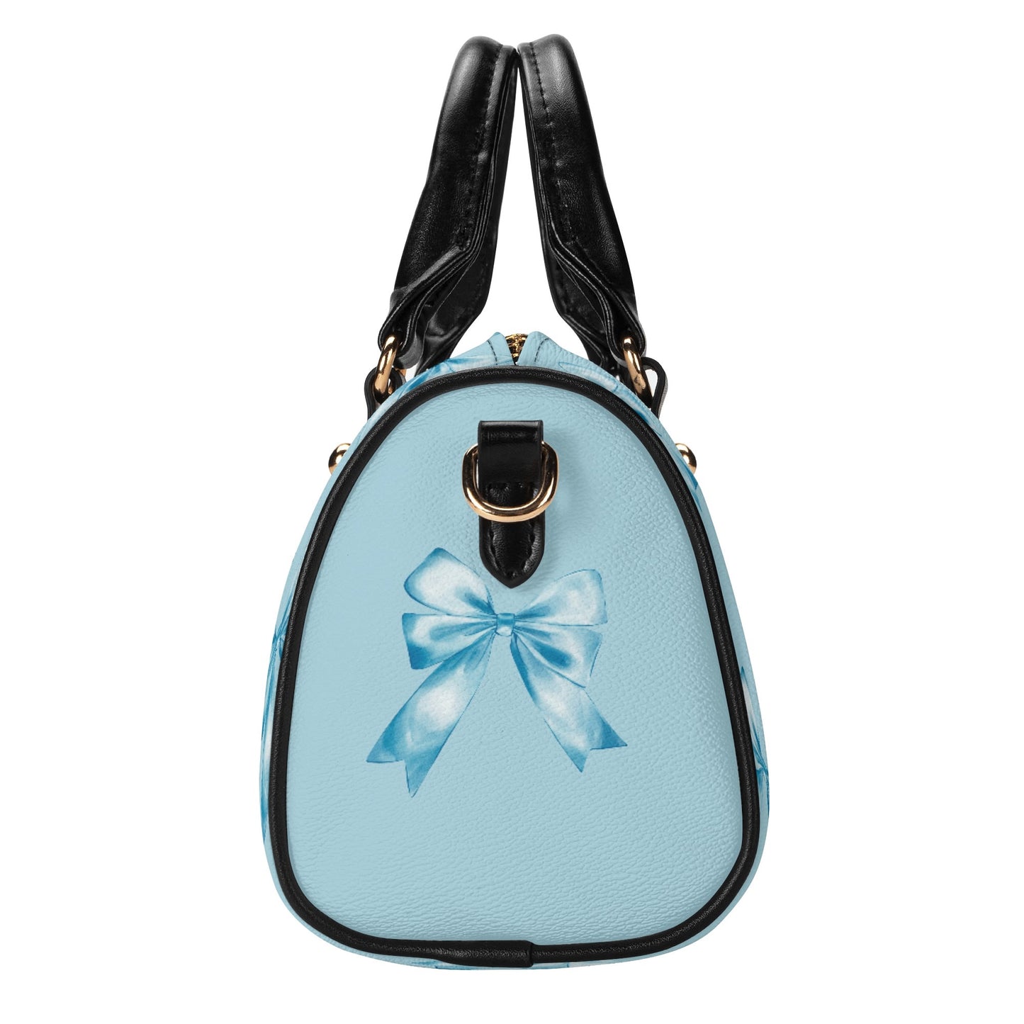 Blue Bows Boston Bag