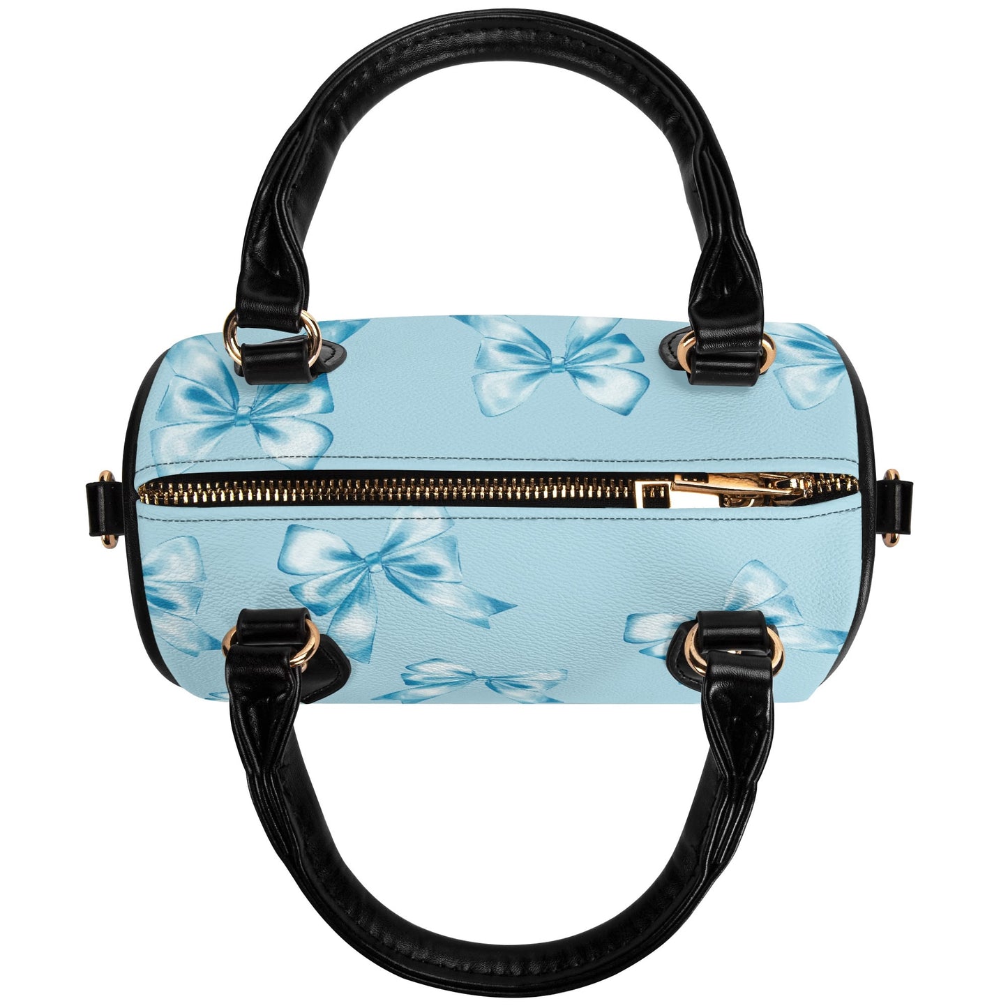 Blue Bows Boston Bag