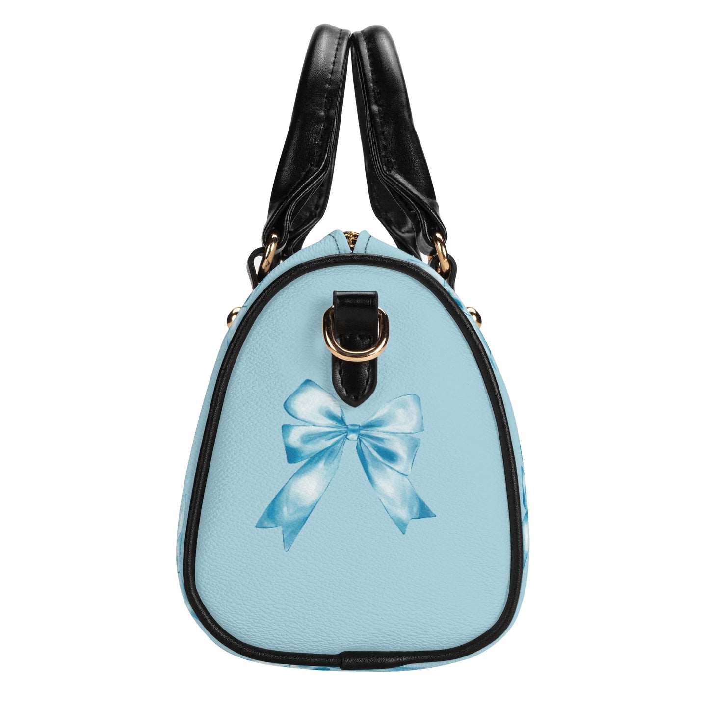 Blue Bows Boston Bag