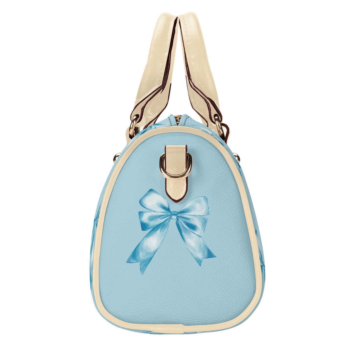 Blue Bows Boston Bag