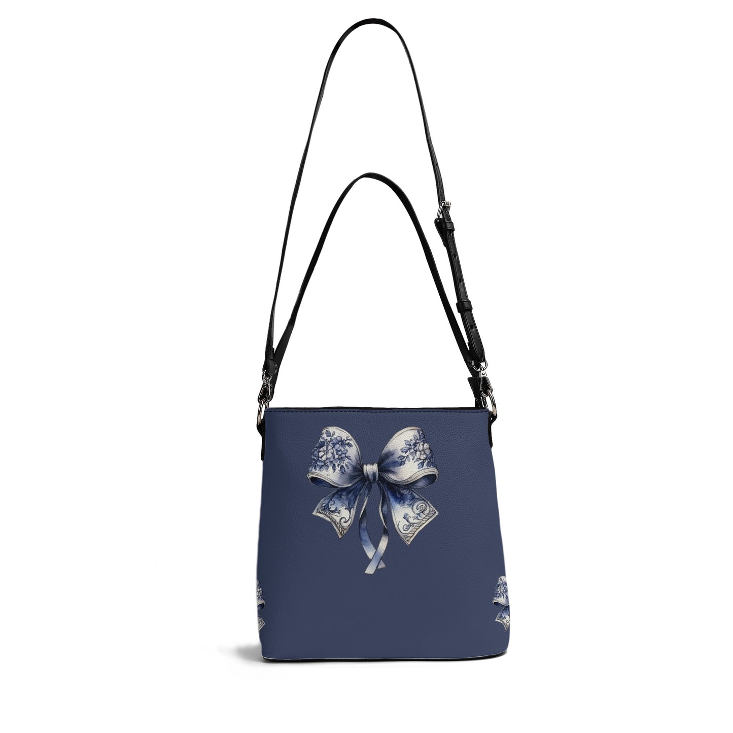 Deep Blue Bows Bucket bag