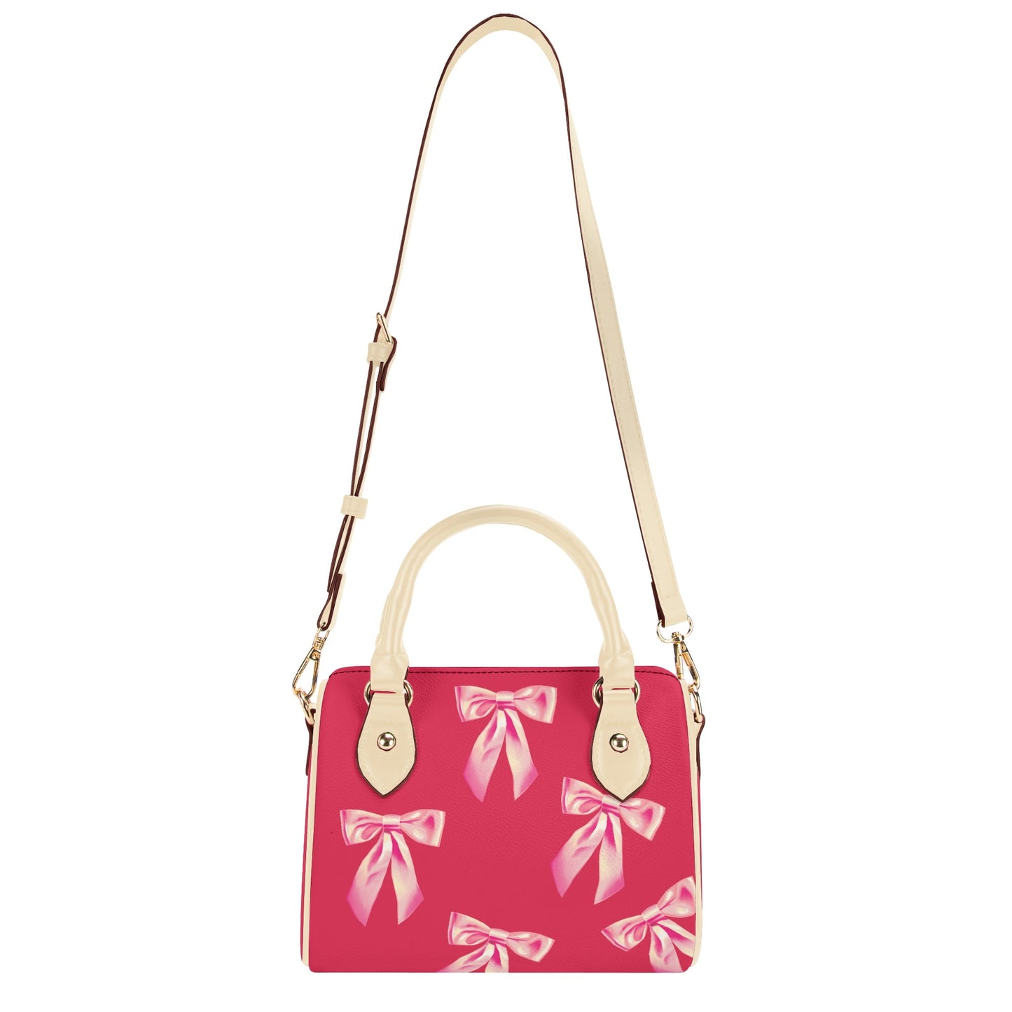 Red and Pink Boston Bag