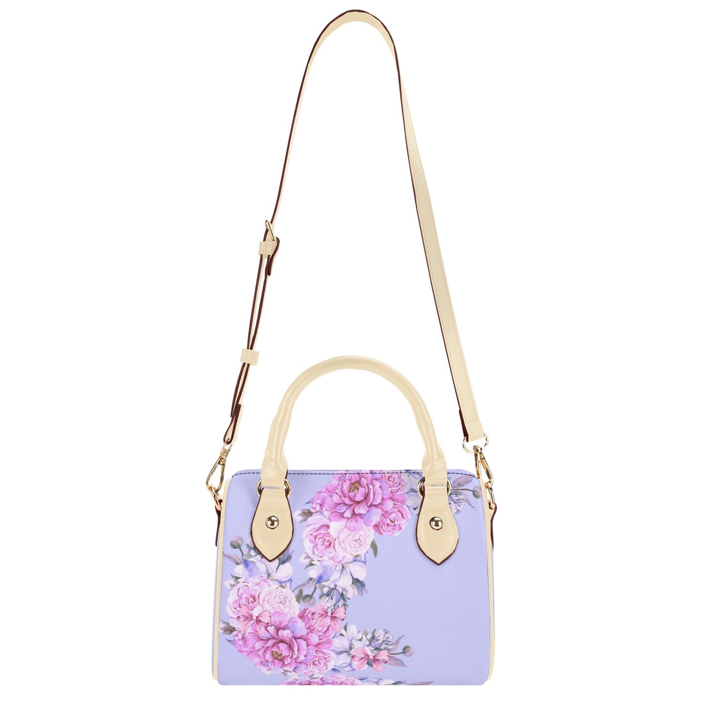 Lilac Florals Boston Bag