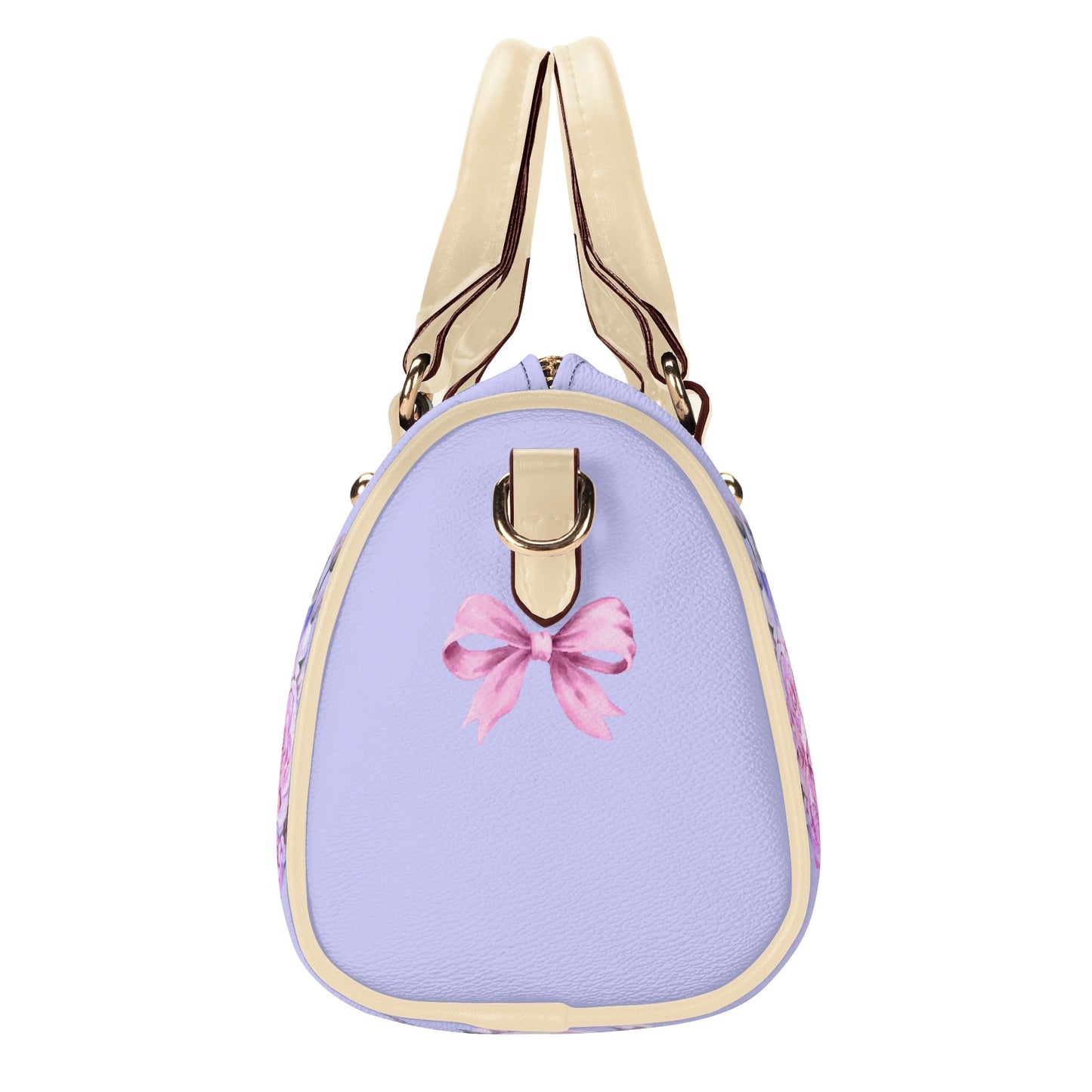 Lilac Florals Boston Bag