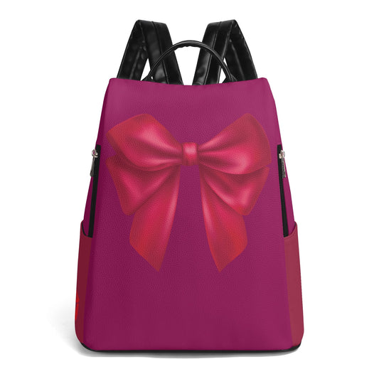 Magenta Kiss Bow Backpack