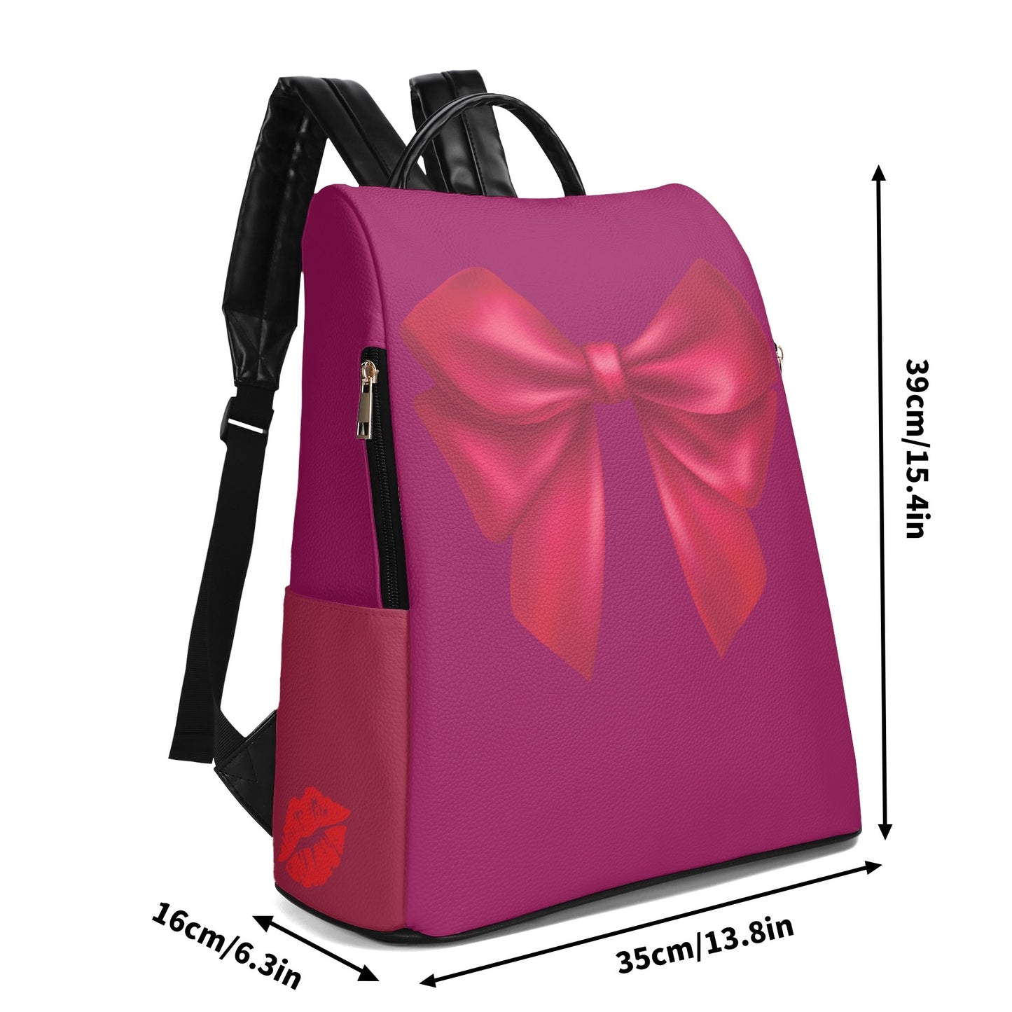 Magenta Kiss Bow Backpack