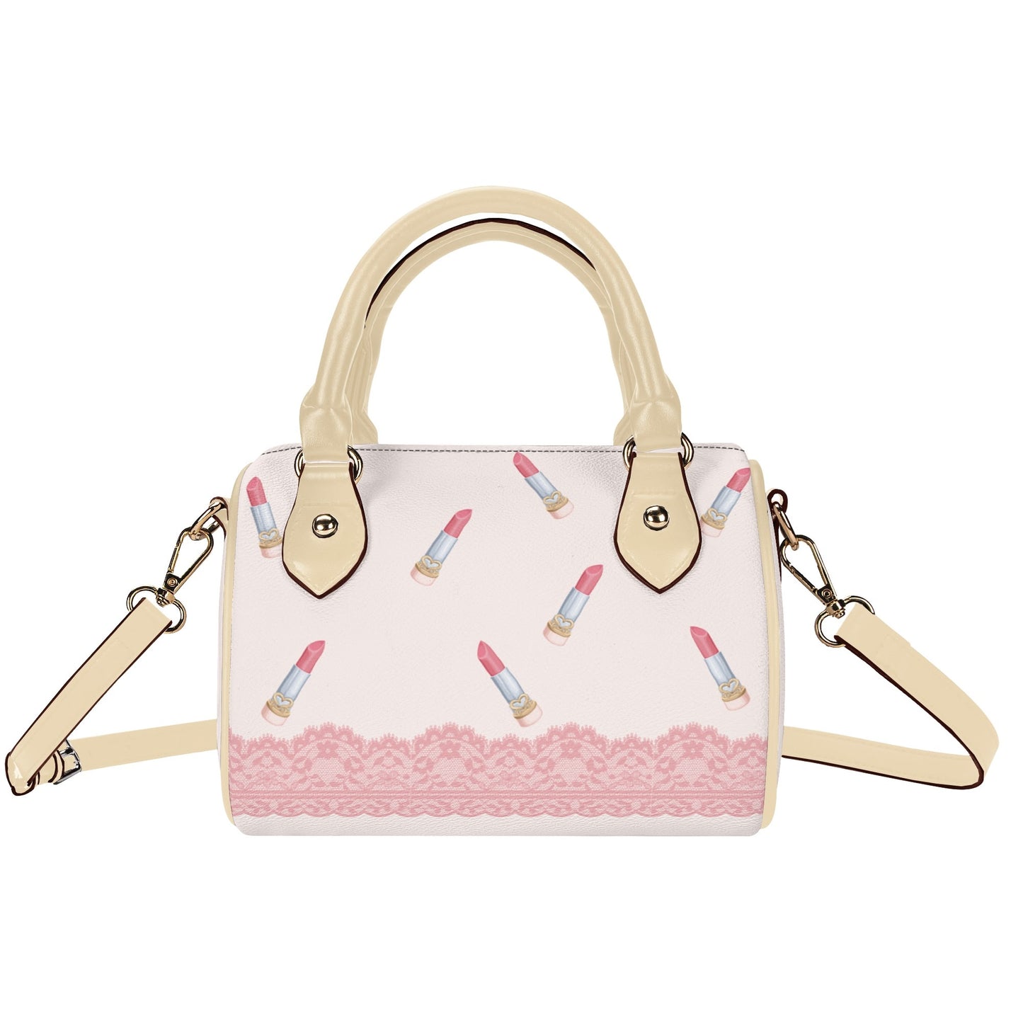 Lipstick Print Boston Bag