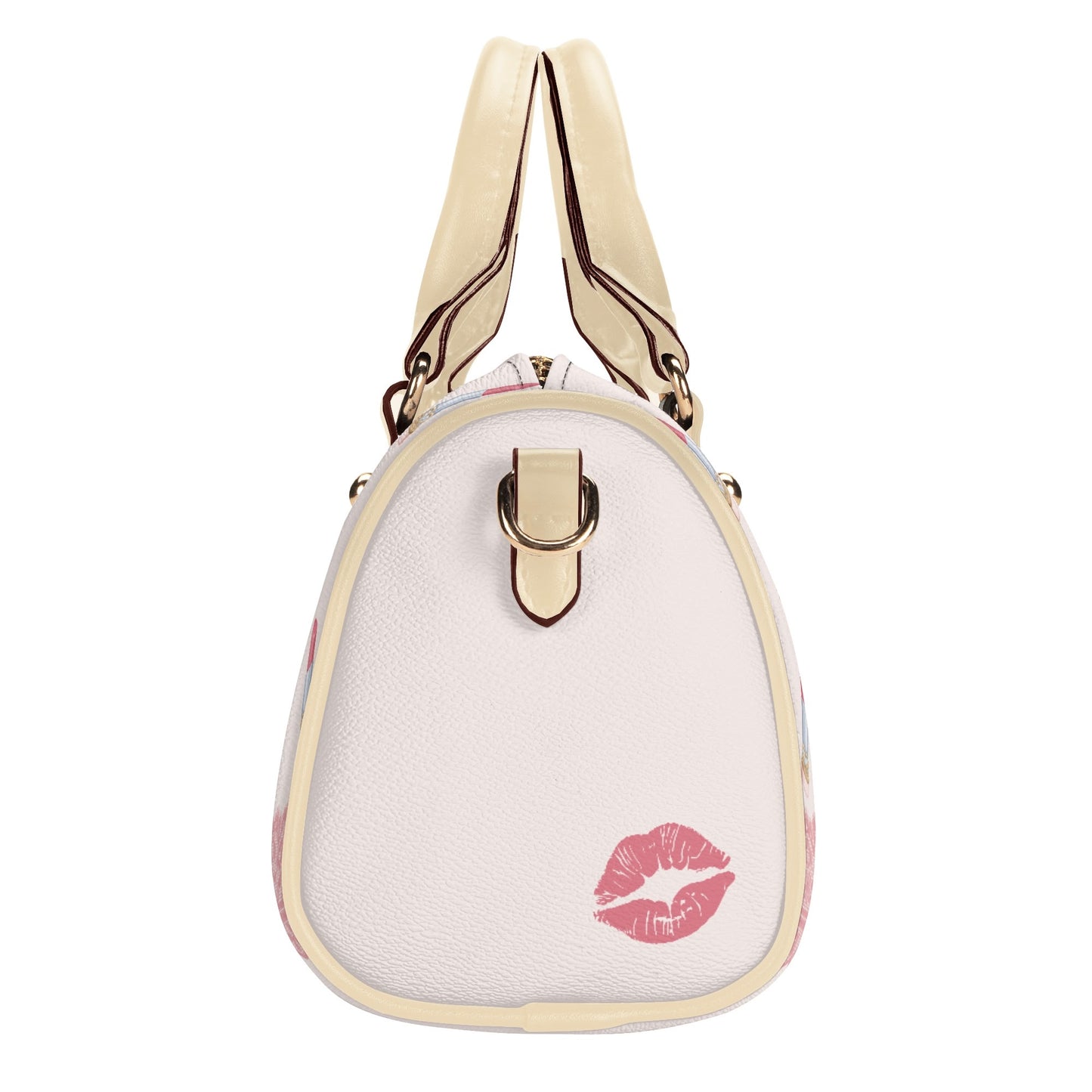 Lipstick Print Boston Bag