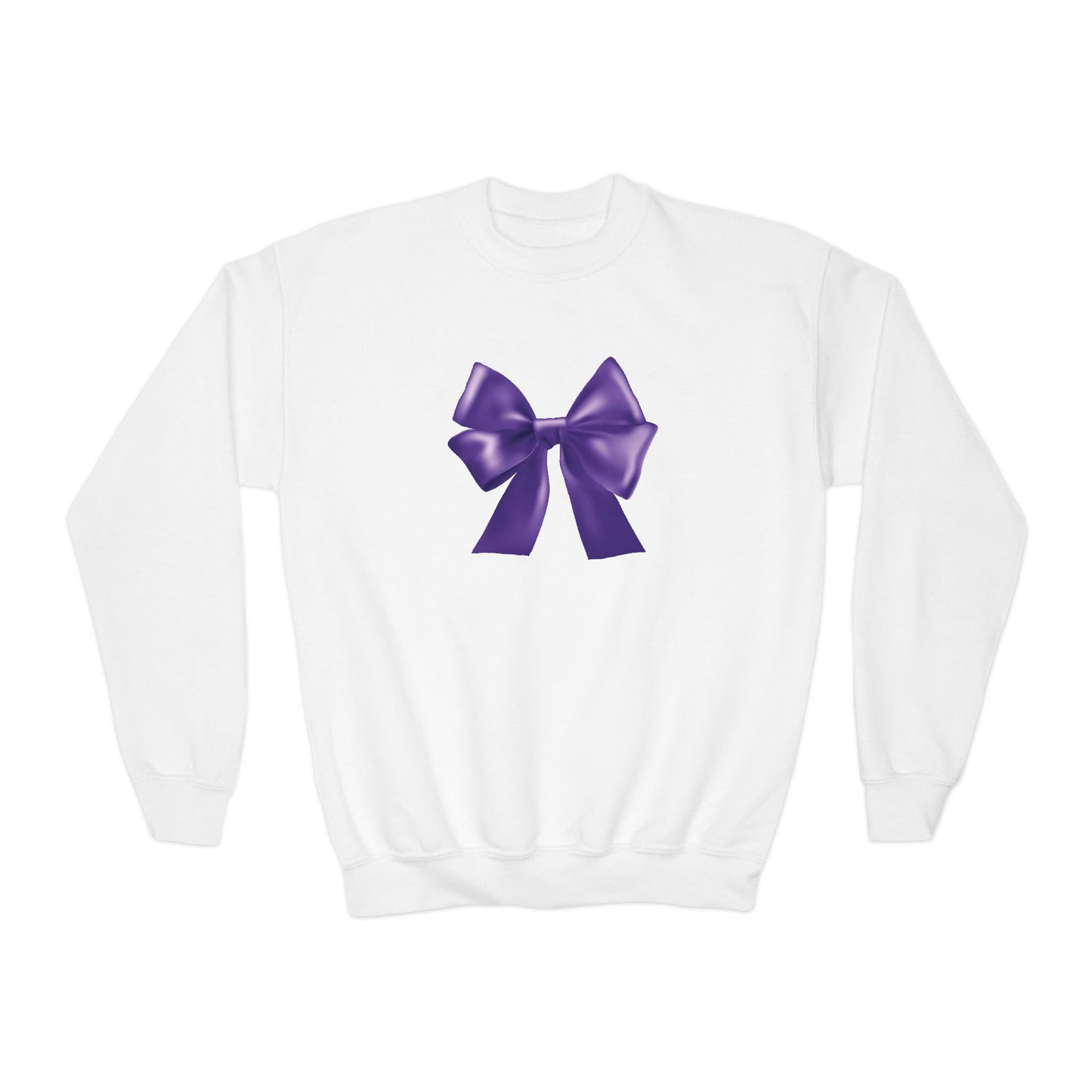 Purple Bow Sweatshirt (Kids)