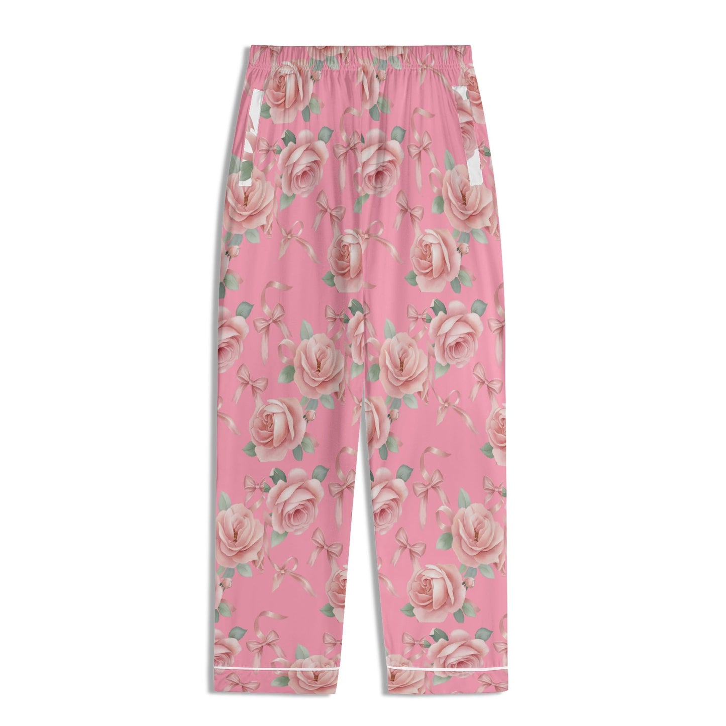 Blush Flowers & Bows PJ-Mom