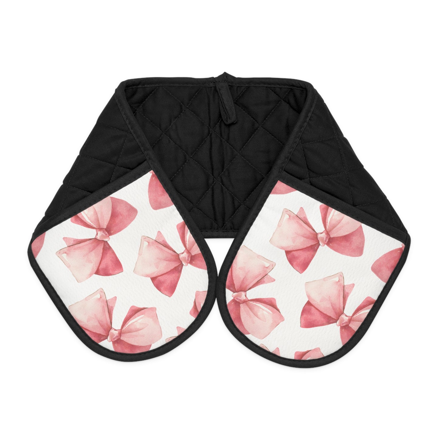 Pink Shade Bow Oven Mitts