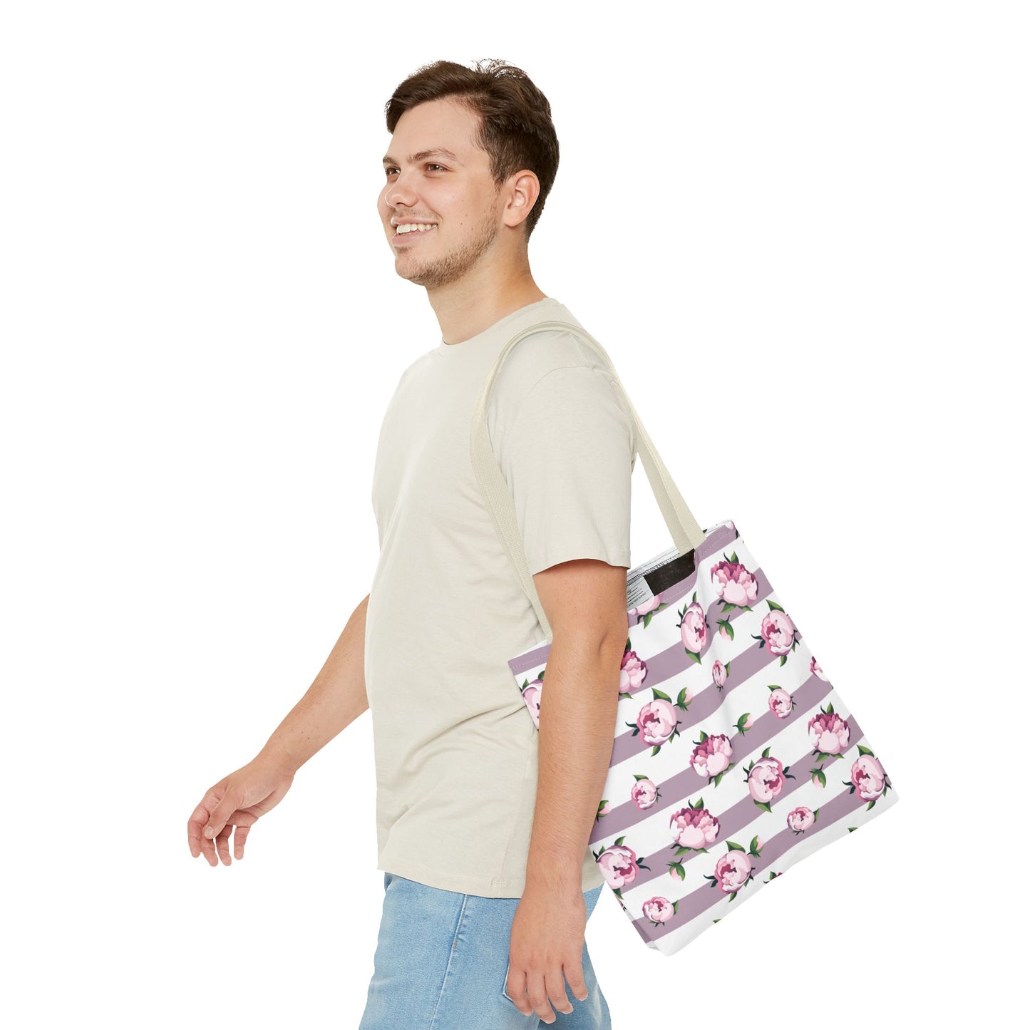 Floral Tote-Mauve