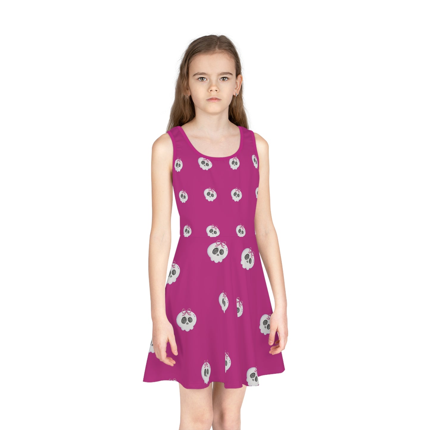 Bow Skull Dress-Kids