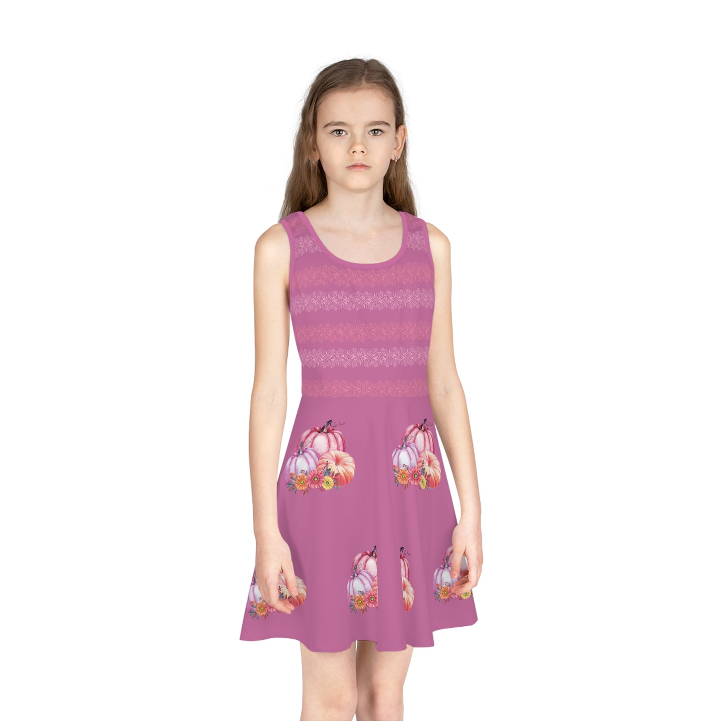 Pink Pumpkin Dress-Kids