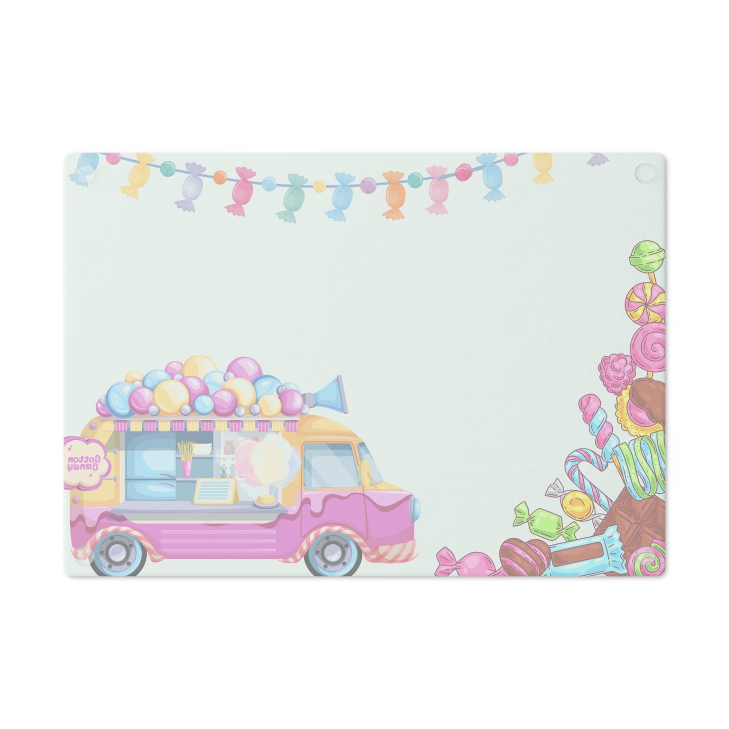 Candy land Cutting Board (mint)