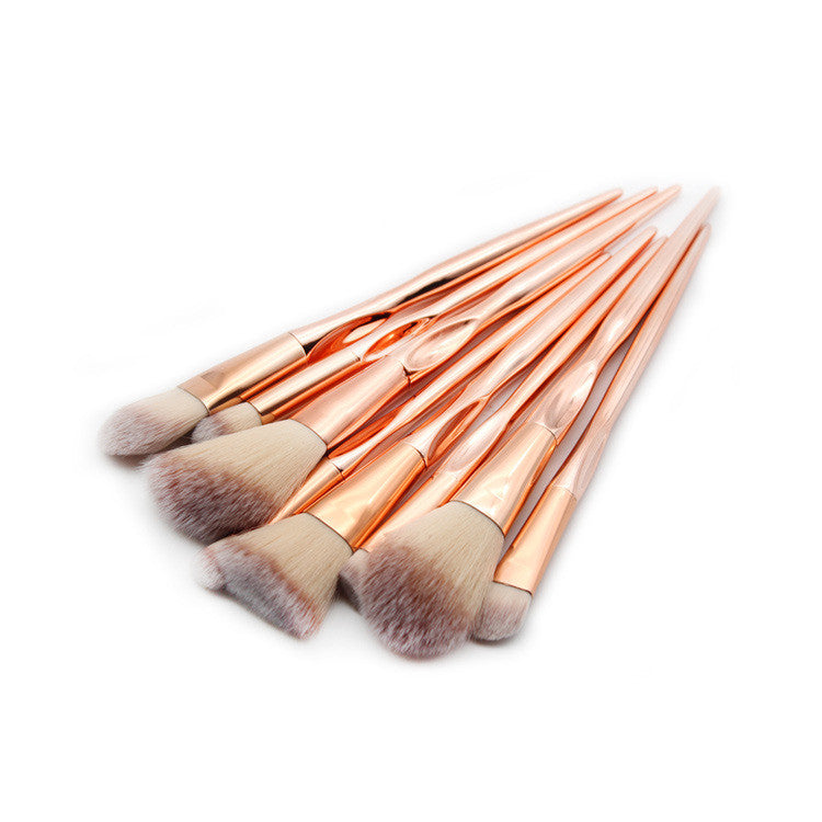 RoseGold makeup brush set