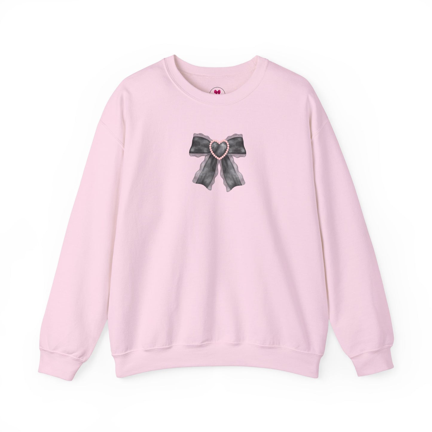 Black heart Bow Sweatshirt