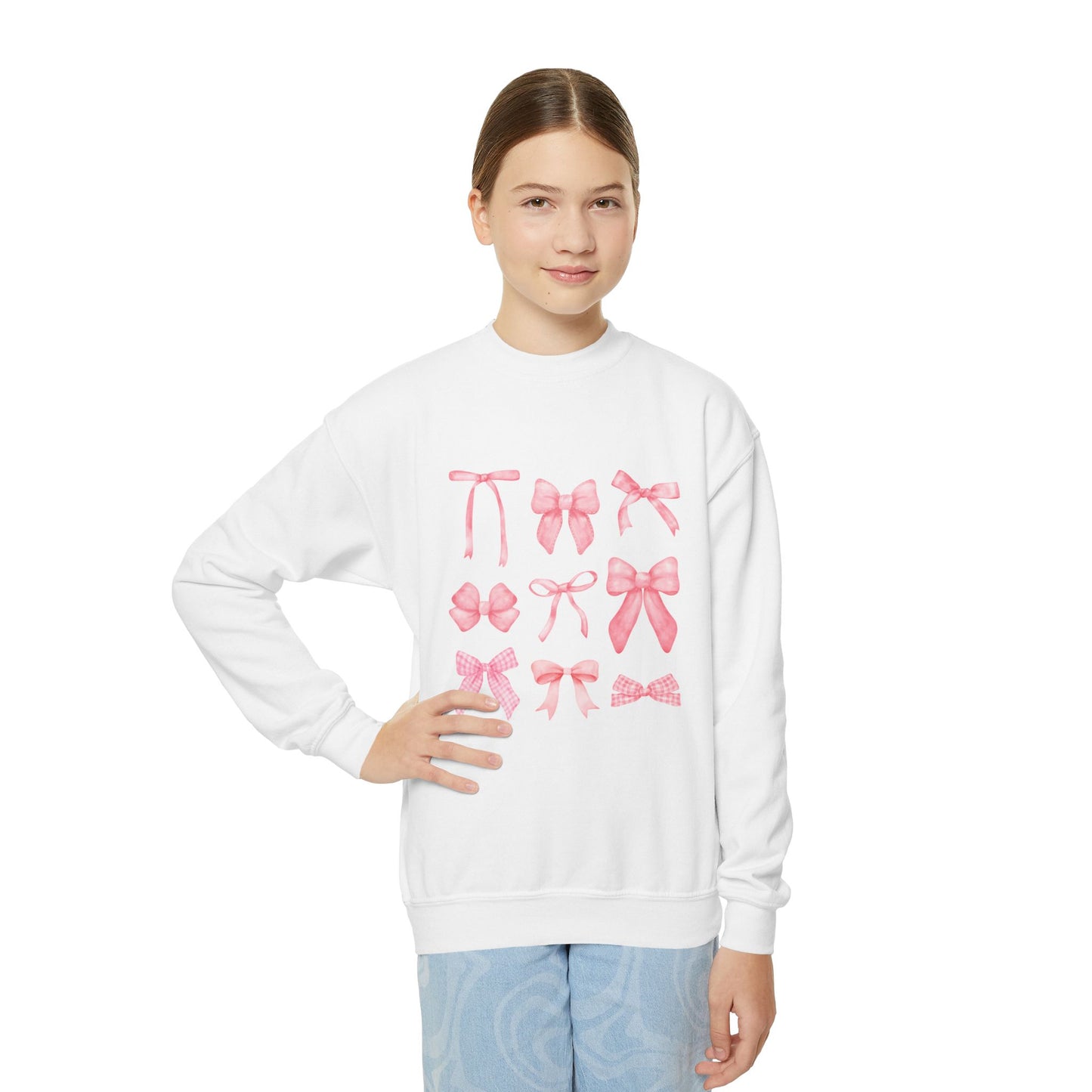 Pink Bowss Sweatshirt(Kids )