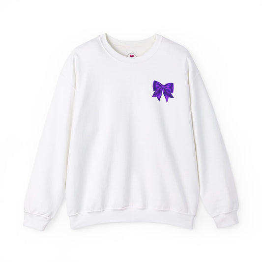 Purple Bow Sweatshirt