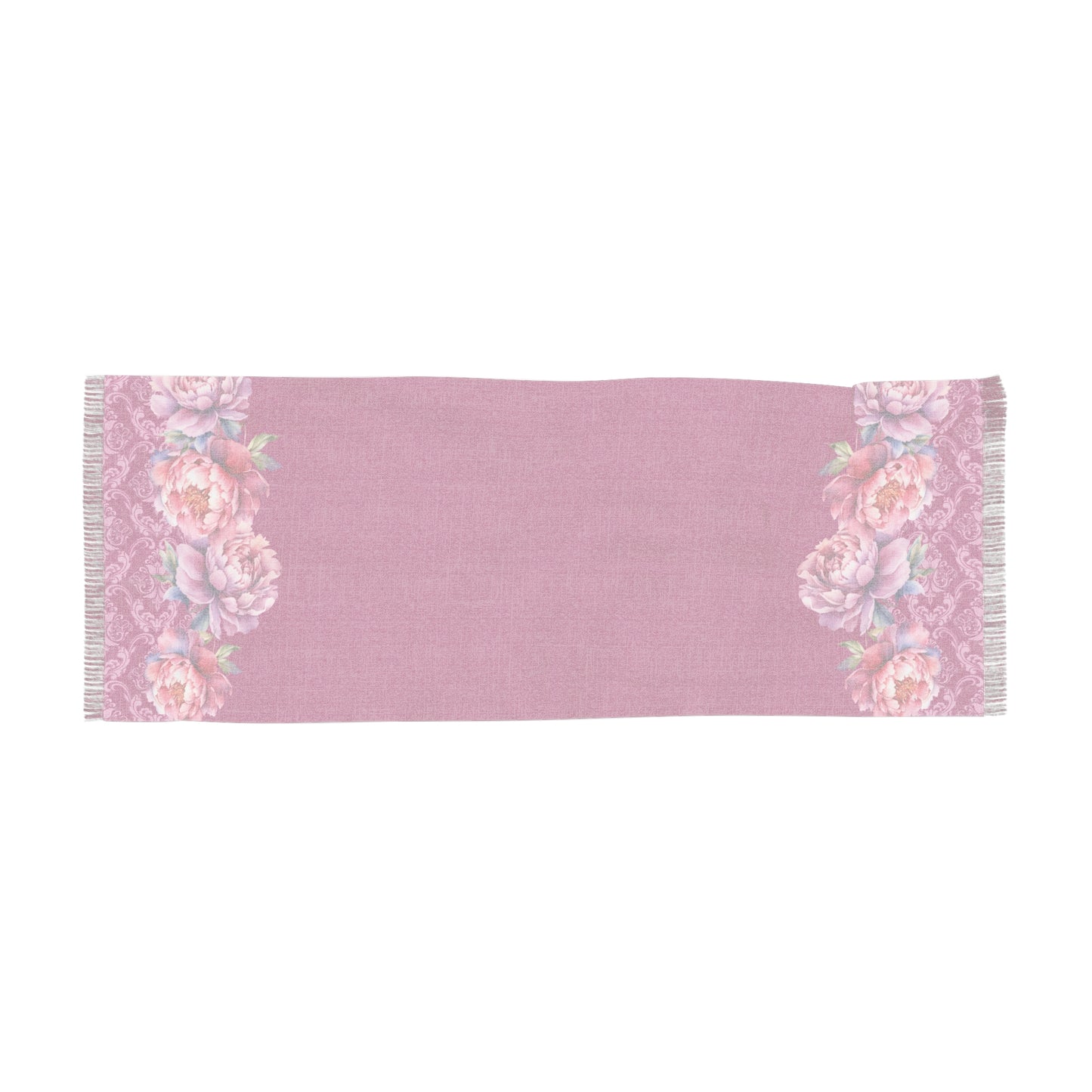 Dark Pink Floral Scarf