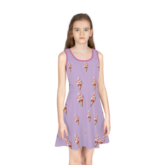 Lilac Icecream Dress-Kids