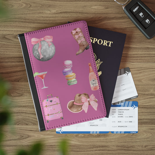 Travel in Style Passport Holder-Pink