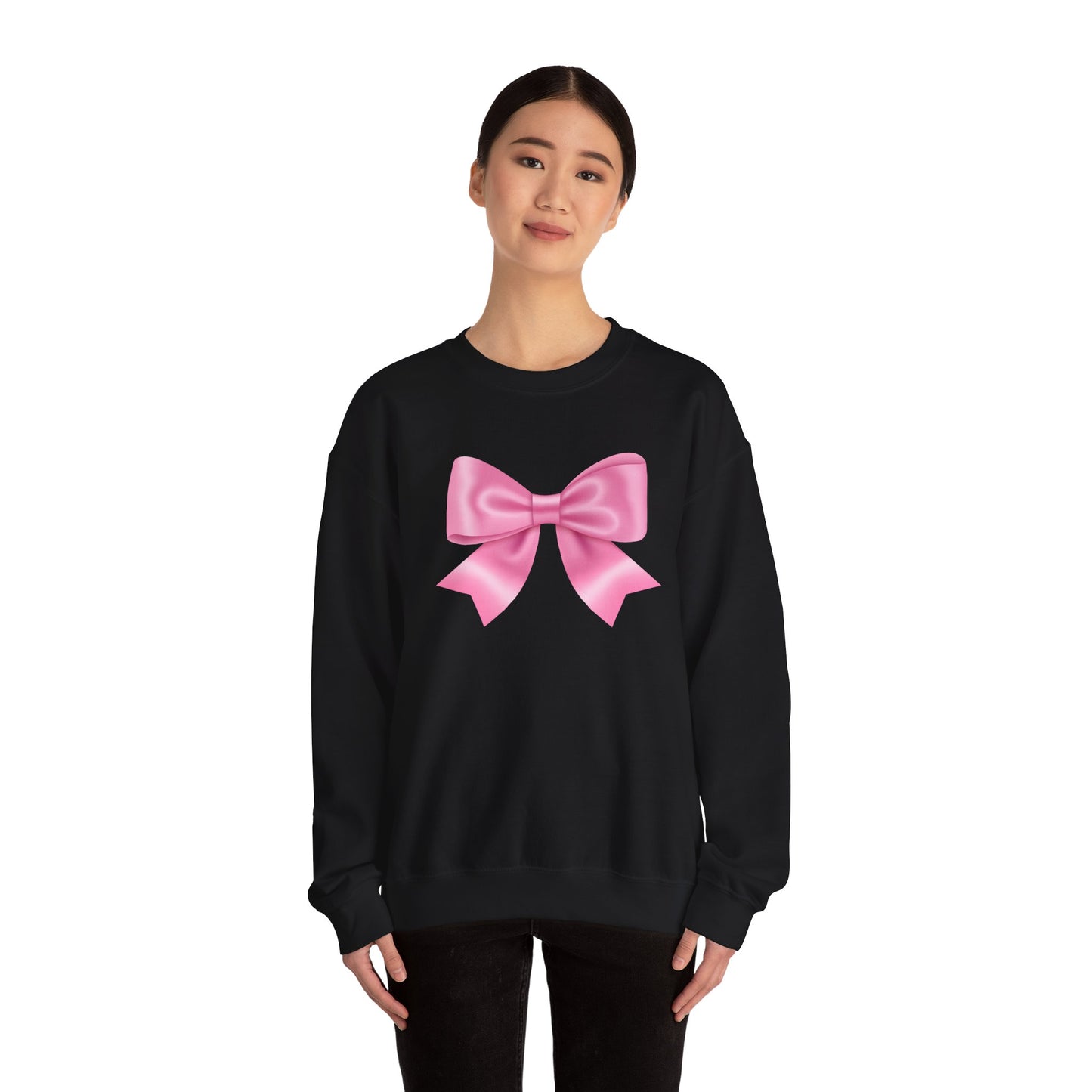 Pink Ribbon Bow Sweatshirt