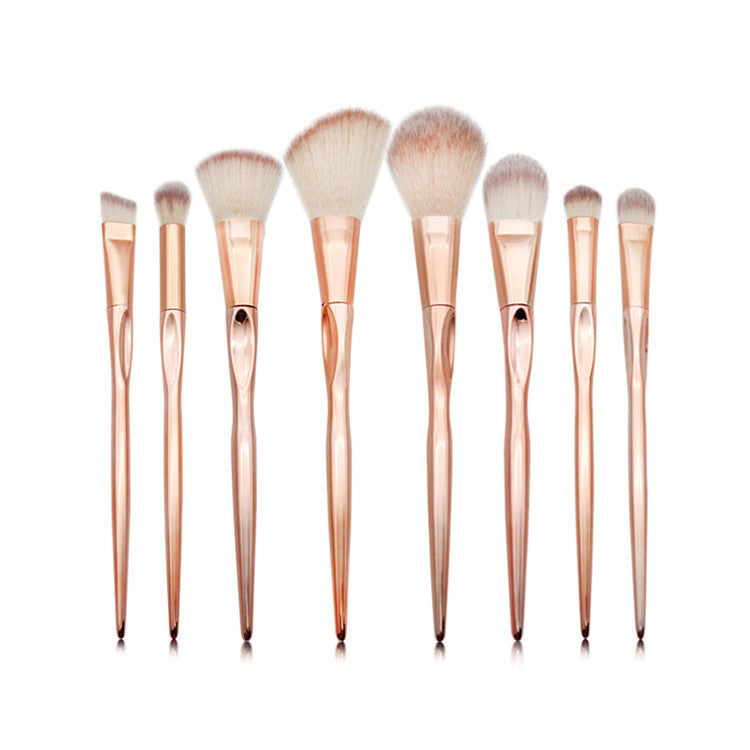 RoseGold makeup brush set