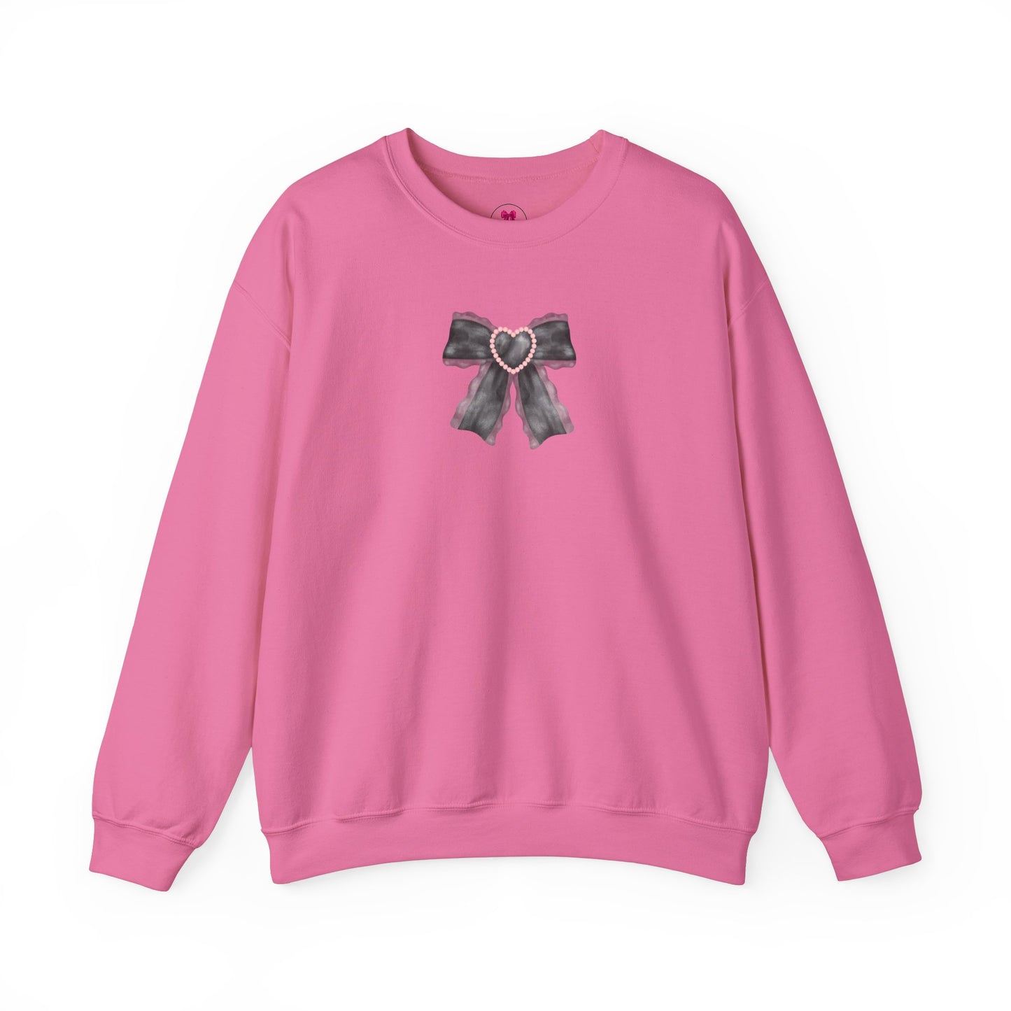 Black heart Bow Sweatshirt