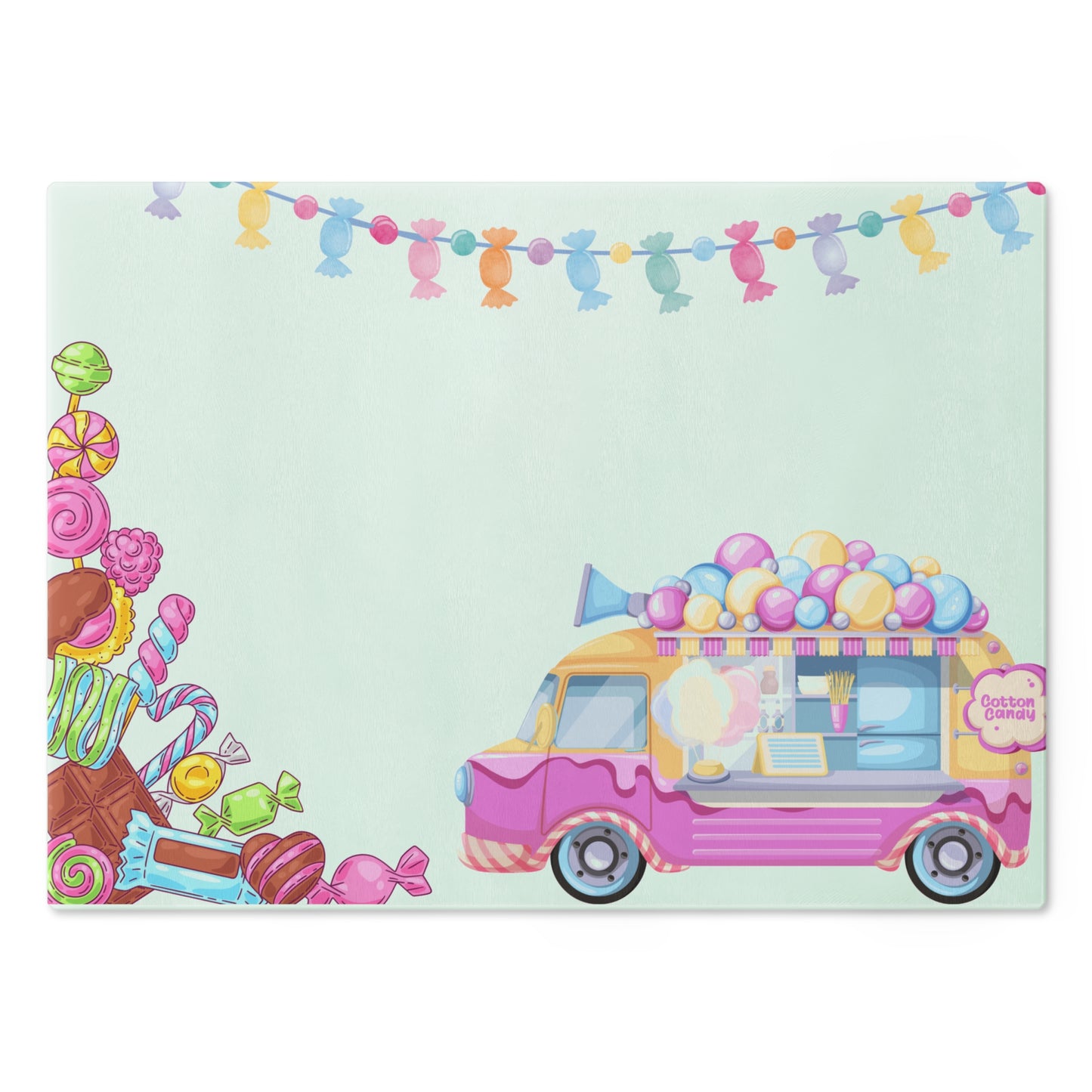 Candy land Cutting Board (mint)