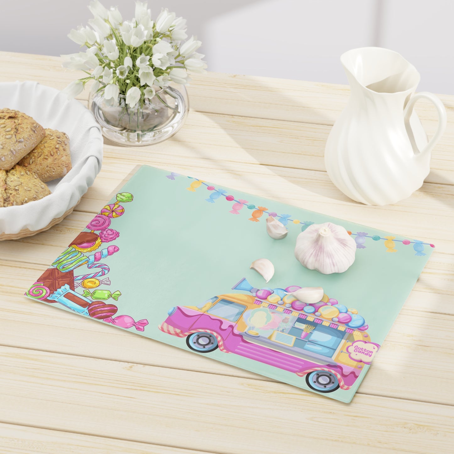 Candy land Cutting Board (mint)