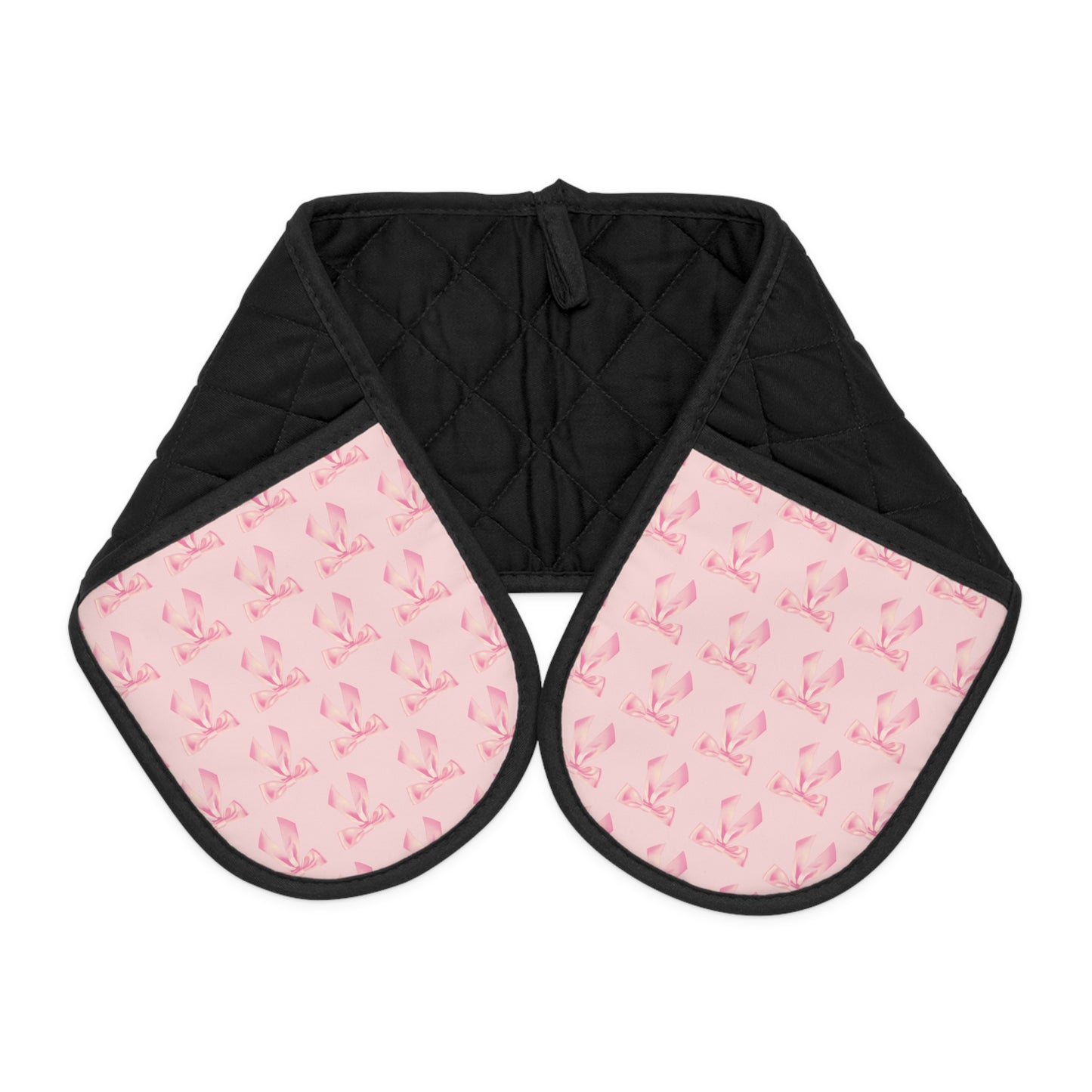 Pink Bow Oven Mitts