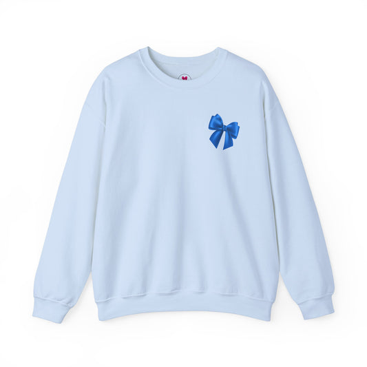 Blue Bow Sweatshirt