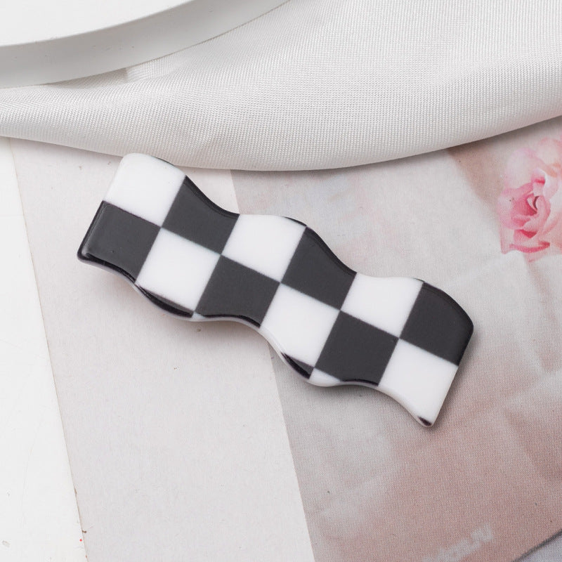 Checkers  hair clip